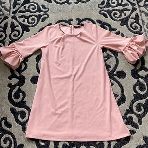 Baby pink longline blouse